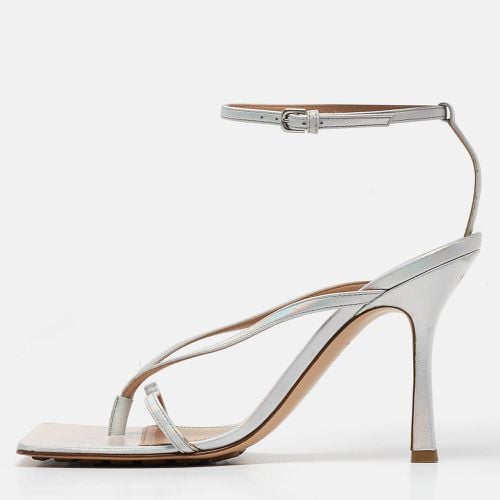 Leather Stretch Ankle Strap Sandals 39.5 - Bottega Veneta - Modalova