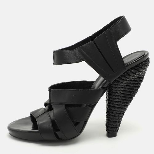 Leather Strappy Sandals Size 36.5 - Bottega Veneta - Modalova