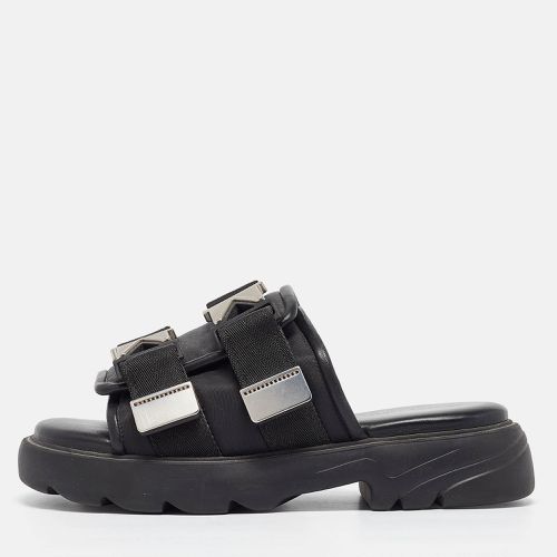 Leather and Nylon Flash Bomber Open-Toe Sandals Size 39 - Bottega Veneta - Modalova