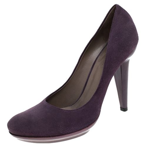 Suede Platform Pumps Size 38.5 - Bottega Veneta - Modalova