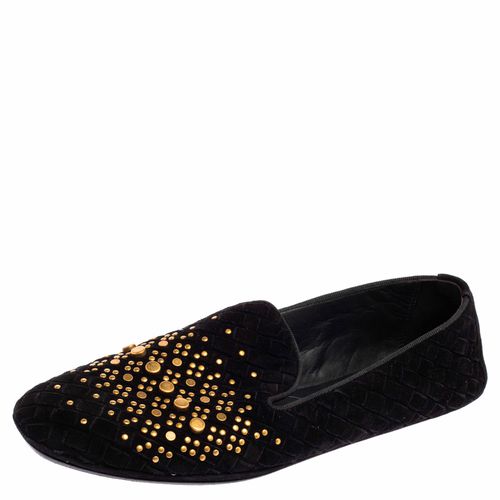 Interecciato Suede Studded Smoking Slippers Size 36 - Bottega Veneta - Modalova