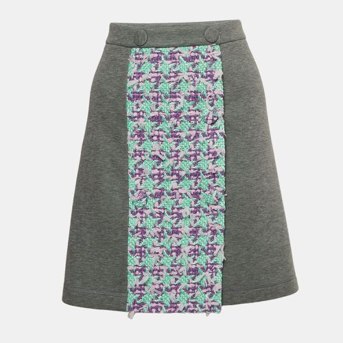 Modal and Cotton Tweed Detail Mini Skirt L - Boutique Moschino - Modalova