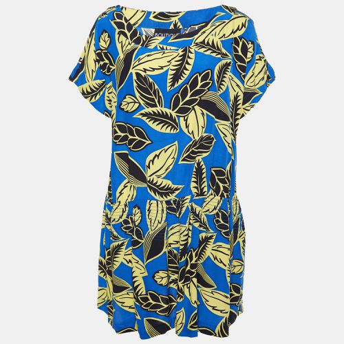 Printed Rayon Shirred Detail Mini Dress M - Boutique Moschino - Modalova