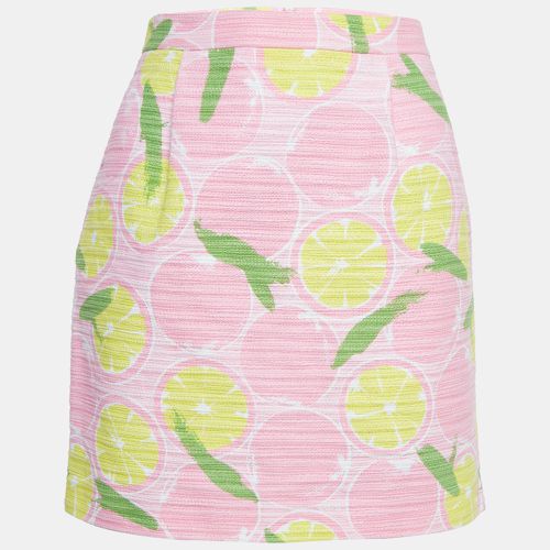 Lemon Print Cotton Mini Skirt M - Boutique Moschino - Modalova