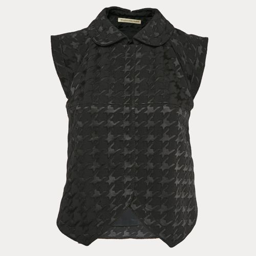 Houndstooth Button Front Vest S - Balenciaga - Modalova