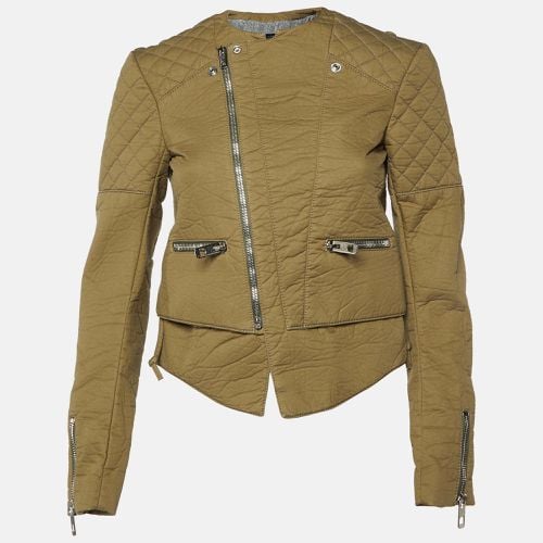 Cotton Blend Quilt Detail Biker Jacket S - Balenciaga - Modalova