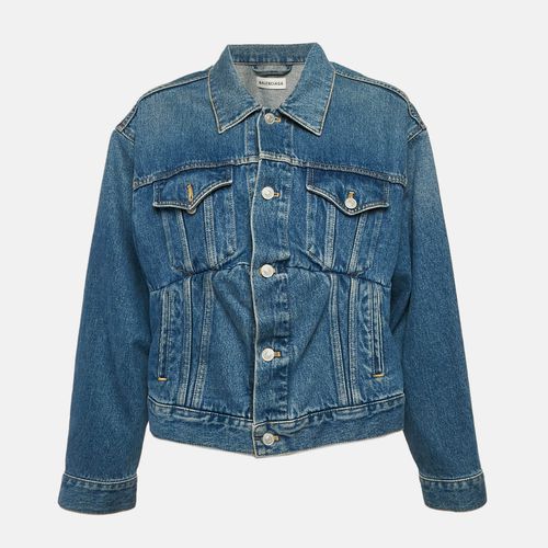 Denim Dart Detail Button Font Jacket S - Balenciaga - Modalova