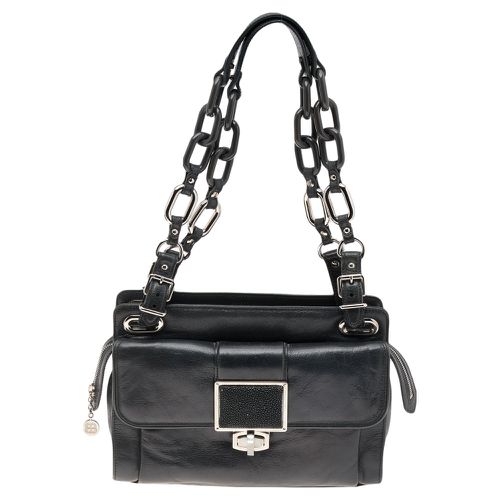 Black Stingray and Leather Cherche Midi Shoulder Bag - Balenciaga - Modalova