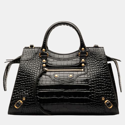 Embossed Leather Neo Classic Shoulder Bag - Balenciaga - Modalova