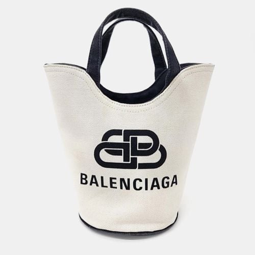 Ivory/ Canvas XS Wave Tote Bag - Balenciaga - Modalova