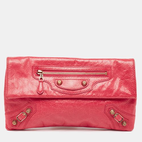 Dark Leather RGH Envelope Clutch - Balenciaga - Modalova