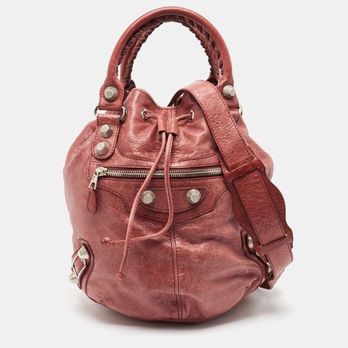 Old Rose Leather GSH Pompon Bag - Balenciaga - Modalova