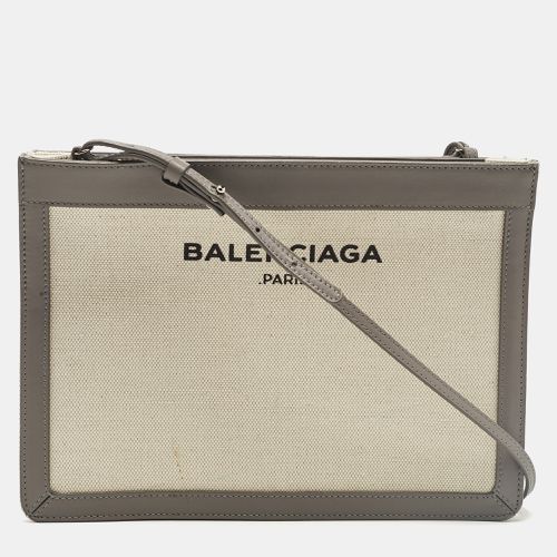 Canvas and Leather Pochette Crossbody Bag - Balenciaga - Modalova