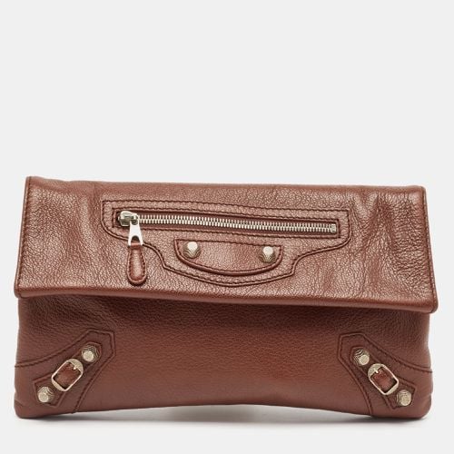 Leather RH Classic Envelope Clutch - Balenciaga - Modalova