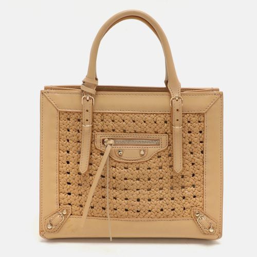 Crochet Leather Mini A4 Tote - Balenciaga - Modalova