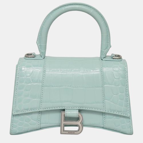 Crocodile Embossed Hourglass XS Bag - Balenciaga - Modalova