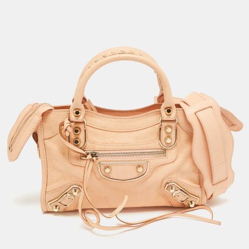 Peach Leather Mini Classic Metallic Edge City Bag - Balenciaga - Modalova