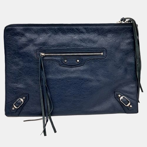 Leather Motor Clutch - Balenciaga - Modalova