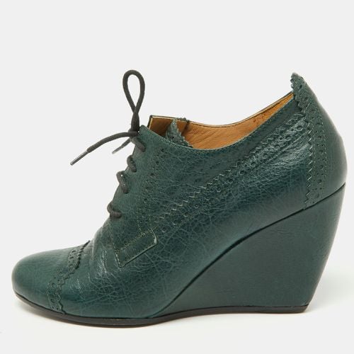 Brogue Leather Wedge Derby Size 37 - Balenciaga - Modalova