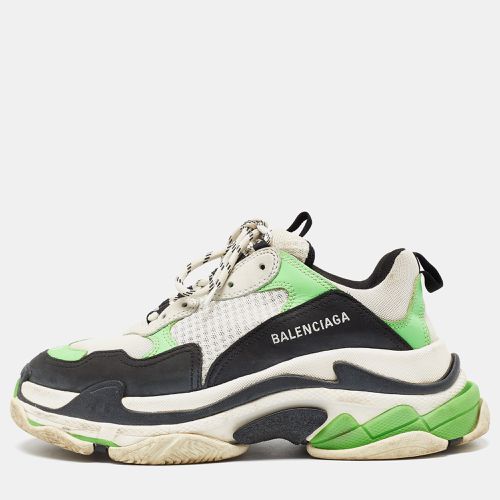 Leather and Mesh Triple S Sneakers Size 41 - Balenciaga - Modalova