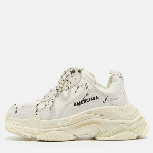 Logo Print Leather Triple S Sneakers Size 36 - Balenciaga - Modalova