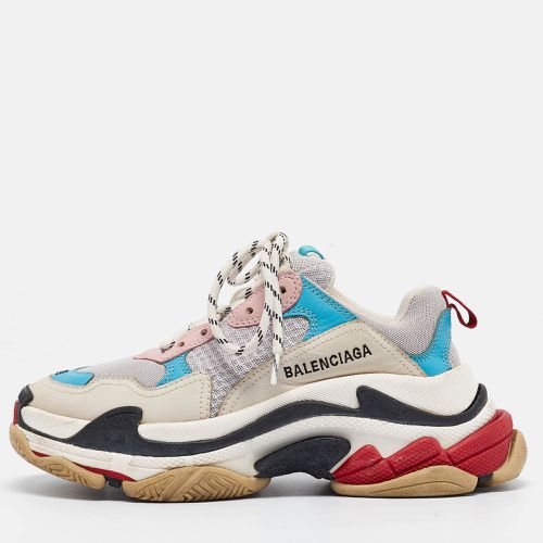 Mesh and Leather Triple S Sneakers Size 38 - Balenciaga - Modalova