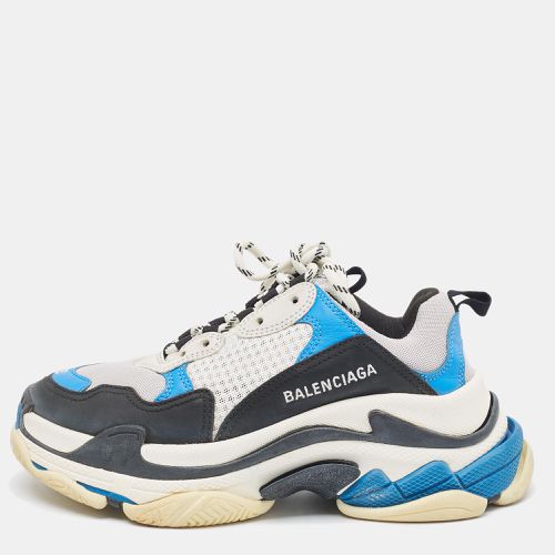 Leather and Mesh Triple S Sneakers Size 38 - Balenciaga - Modalova