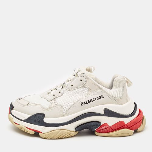 Mesh and Faux Leather Triple S Sneakers Size 39 - Balenciaga - Modalova