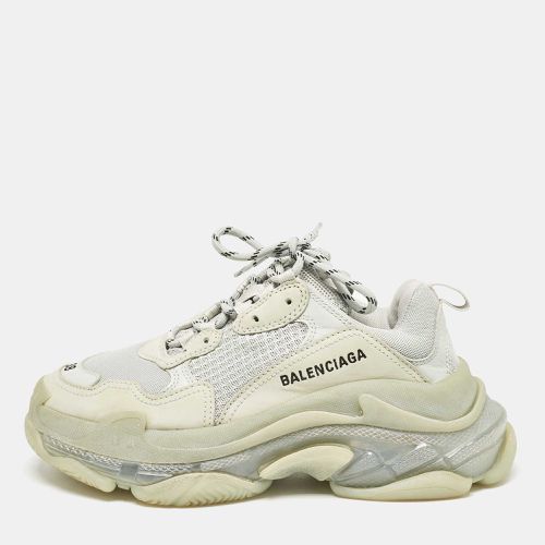 Mint Mesh and Leather Triple S Clear Sneakers Size 38 - Balenciaga - Modalova