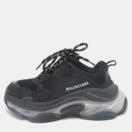 Mesh and Leather Triple S Clear Sneakers Size 37 - Balenciaga - Modalova