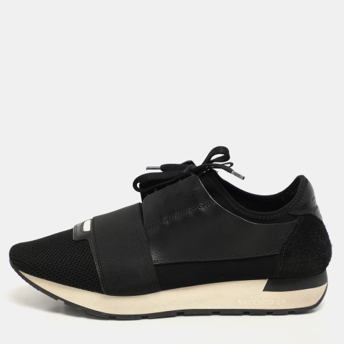 Mesh And Leather Race Runner Low Top Sneakers Size 41 - Balenciaga - Modalova