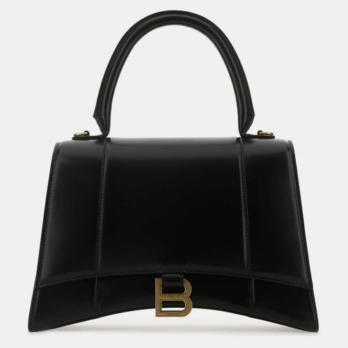 Leather Medium Hourglass Handbag - Balenciaga - Modalova