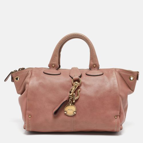 Leather Clasp Flap Satchel - Bally - Modalova