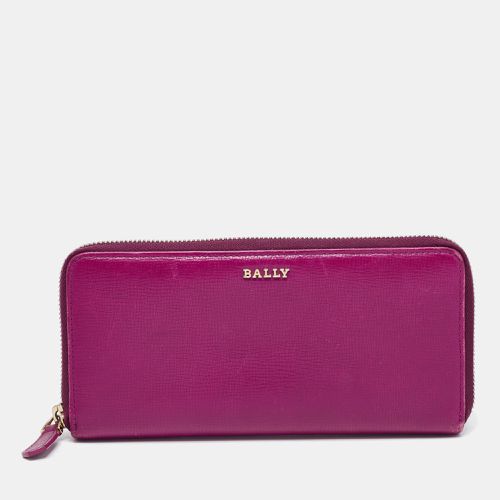 Leather Zip Around Wallet - Bally - Modalova