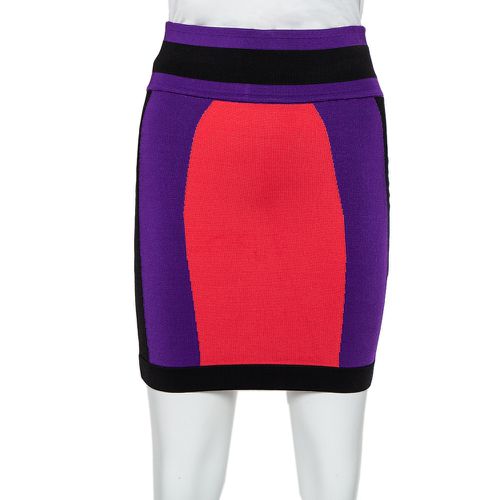 Colorblock Knit Mini Skirt S - Balmain - Modalova