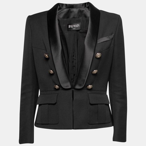 Wool Shawl Collar Blazer M - Balmain - Modalova