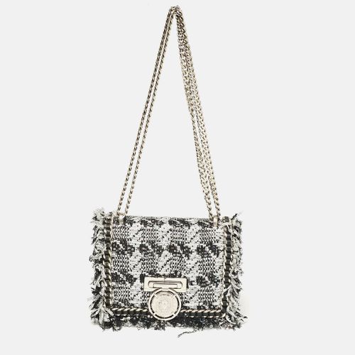 Black Tweed and Sequins Box Shoulder Bag - Balmain - Modalova