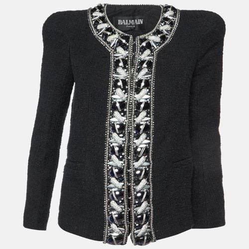 Embellished Tweed Jacket M - Balmain - Modalova