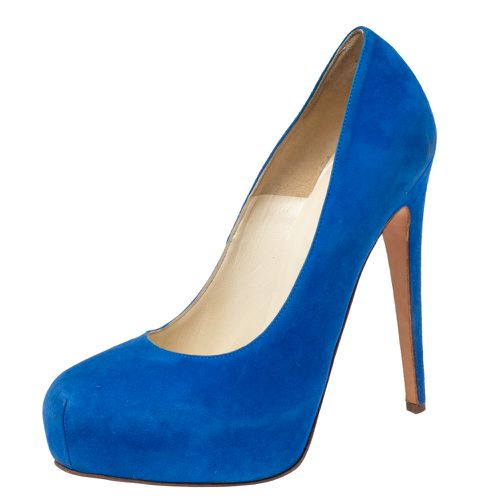 Royal Suede Maniac Platform Pumps Size 38.5 - Brian Atwood - Modalova