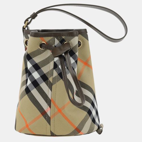 Check Canvas Clutch Bag - Burberry - Modalova