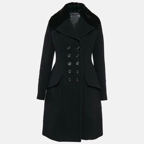 Wool Detachable Fur Collar Coat S - Burberry Prorsum - Modalova