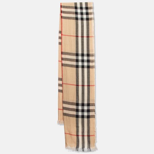 Vintage Check Wool Scarf - Burberry - Modalova