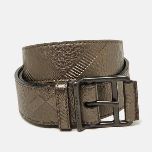 Leather Buckle Belt 80CM - Burberry - Modalova