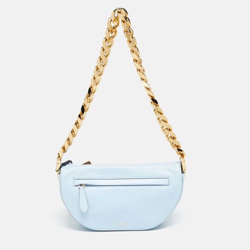 Pale Leather Small Olympia Chain Shoulder Bag - Burberry - Modalova