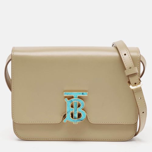 Leather Small TB Shoulder Bag - Burberry - Modalova