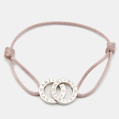 Fortuna Interlocking Circles Sterling Pink Cord Bracelet - Bvlgari - Modalova