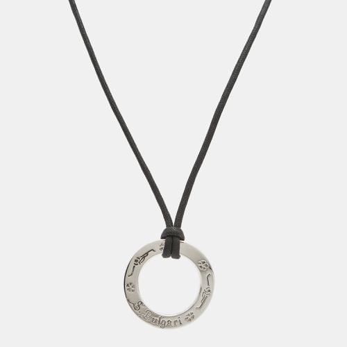 Save the Children Circle Sterling Cord Pendant Necklace - Bvlgari - Modalova