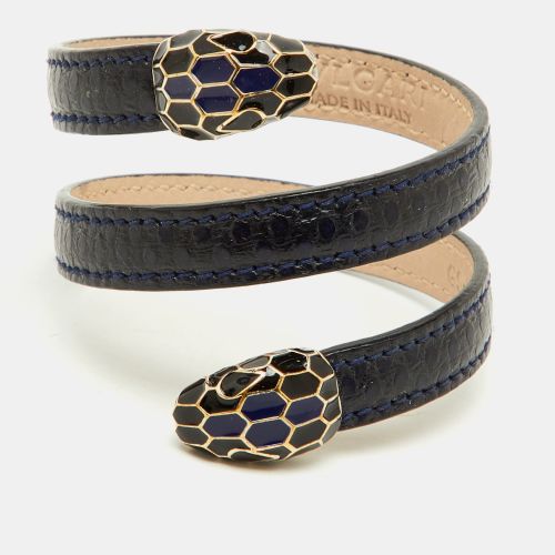 Serpenti Forever Python Leather Enamel Double Coiled Bracelet - Bvlgari - Modalova