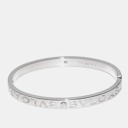 K Gold and Diamond Bangle Bracelet - Bvlgari - Modalova