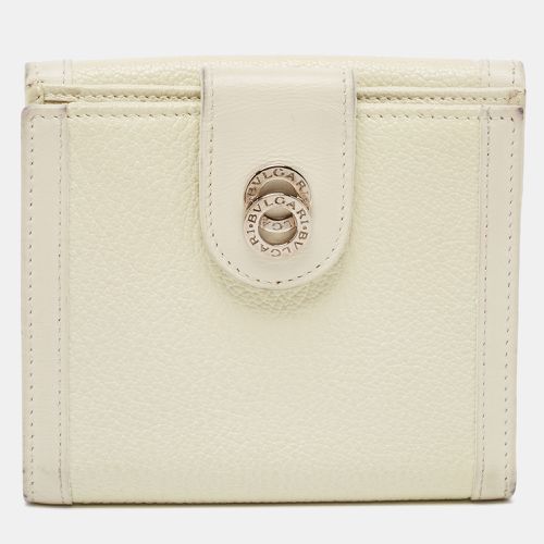 Off Leather Icon Bit French Wallet - Bvlgari - Modalova